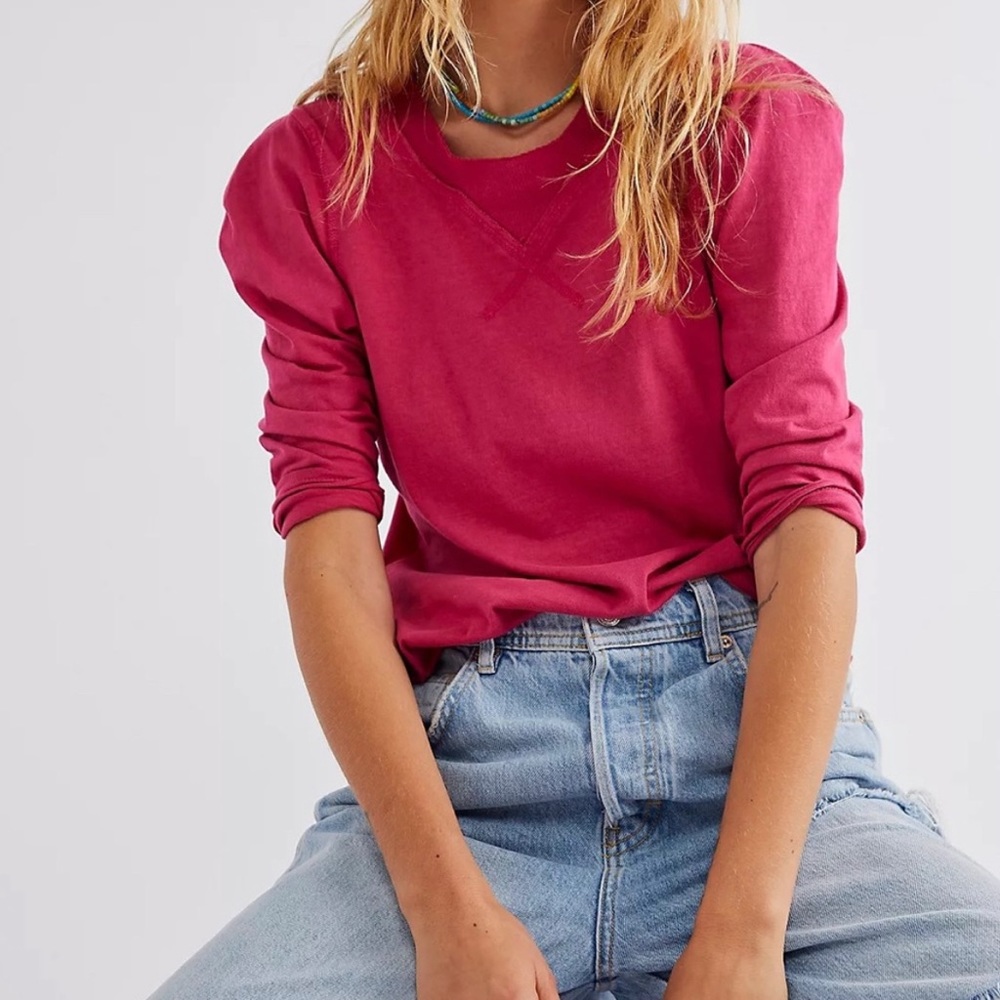 Free People Clover top rose hypnotic NWT